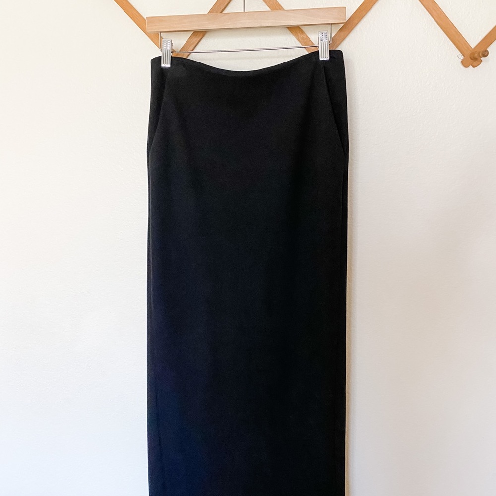 Theory black maxi skirt size 0
